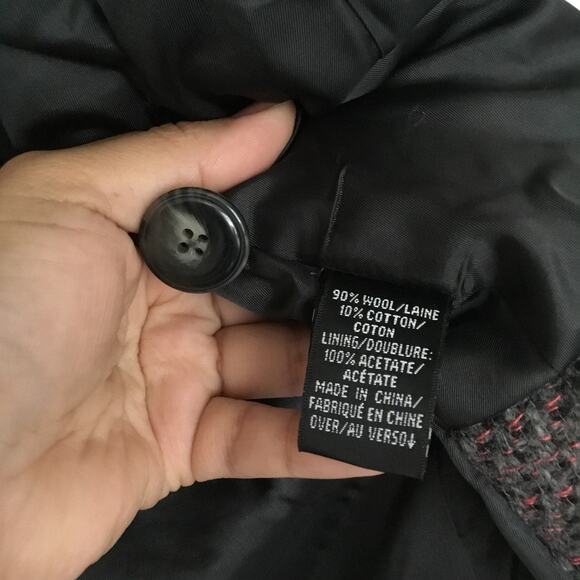 Ellen Tracy Women's Fashion Gray Wool Blazer Size 6 | Style TEMU9889 Calypso - Picture 7 of 10